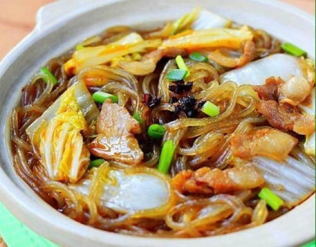 猪肉白菜炖粉条的做法