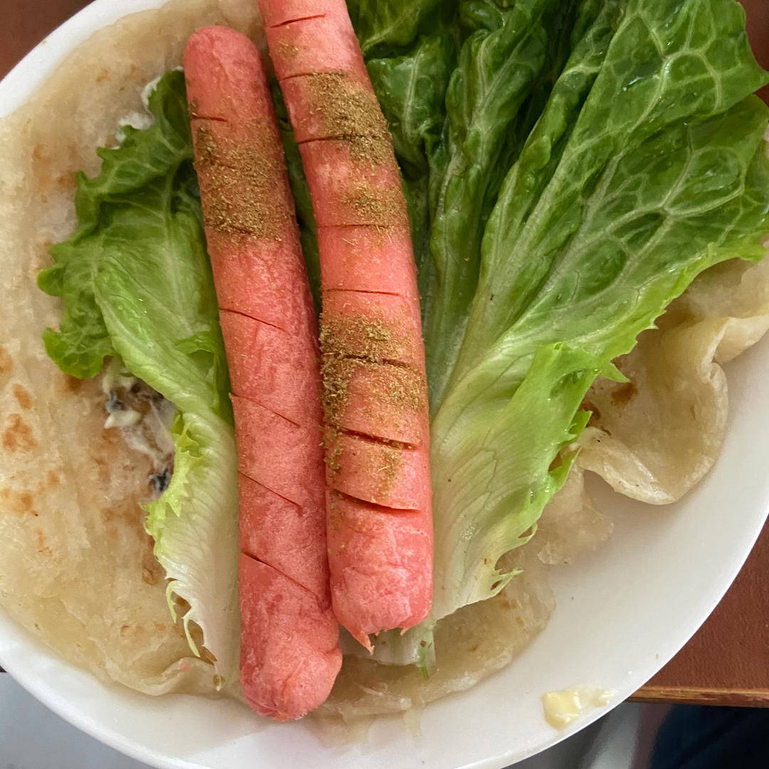 手抓饼卷肠
