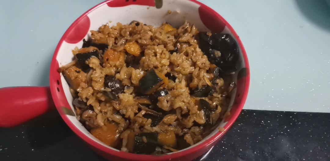 美味到不行的南瓜饭