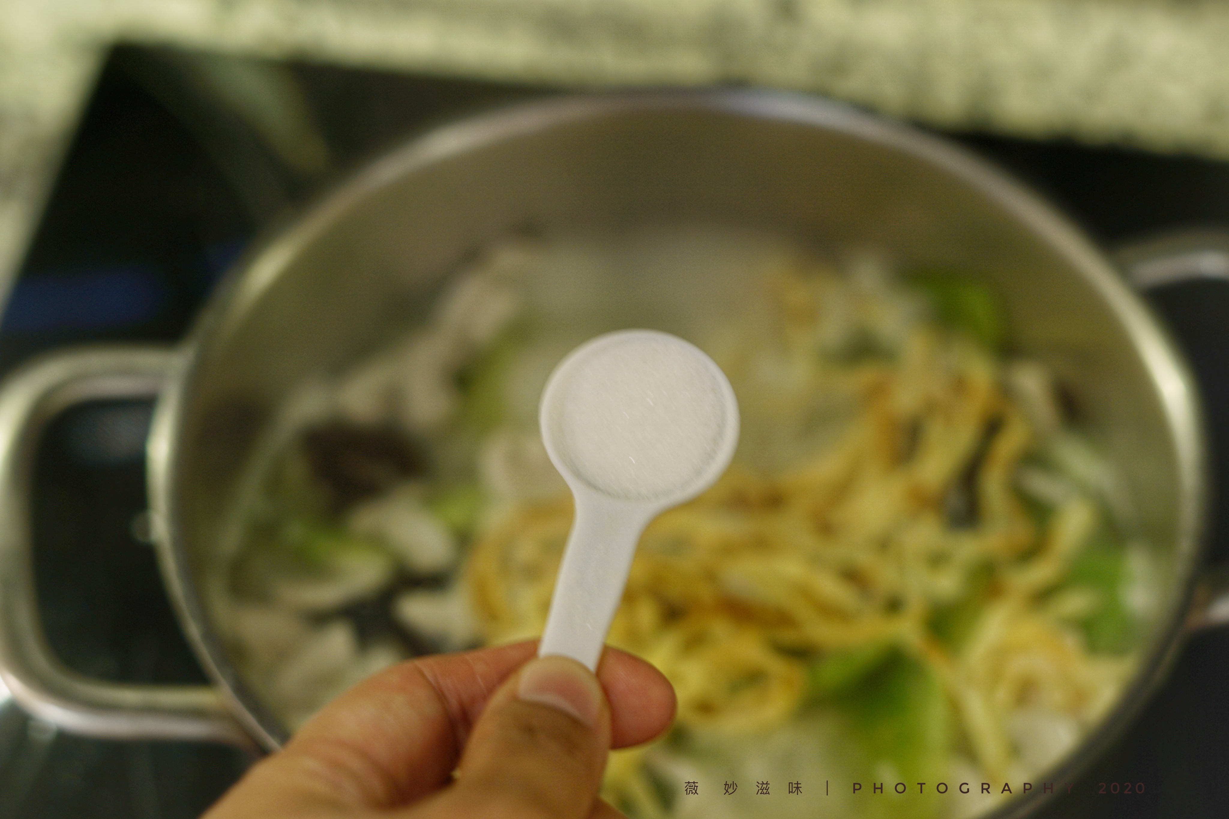 营养又健康的莴苣磨菇汤～的做法 步骤9