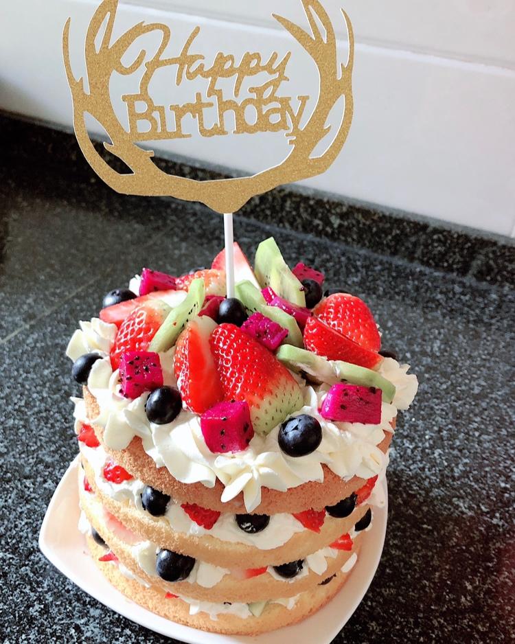 圣诞呆萌裸蛋糕