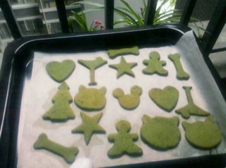 心形抹茶饼干