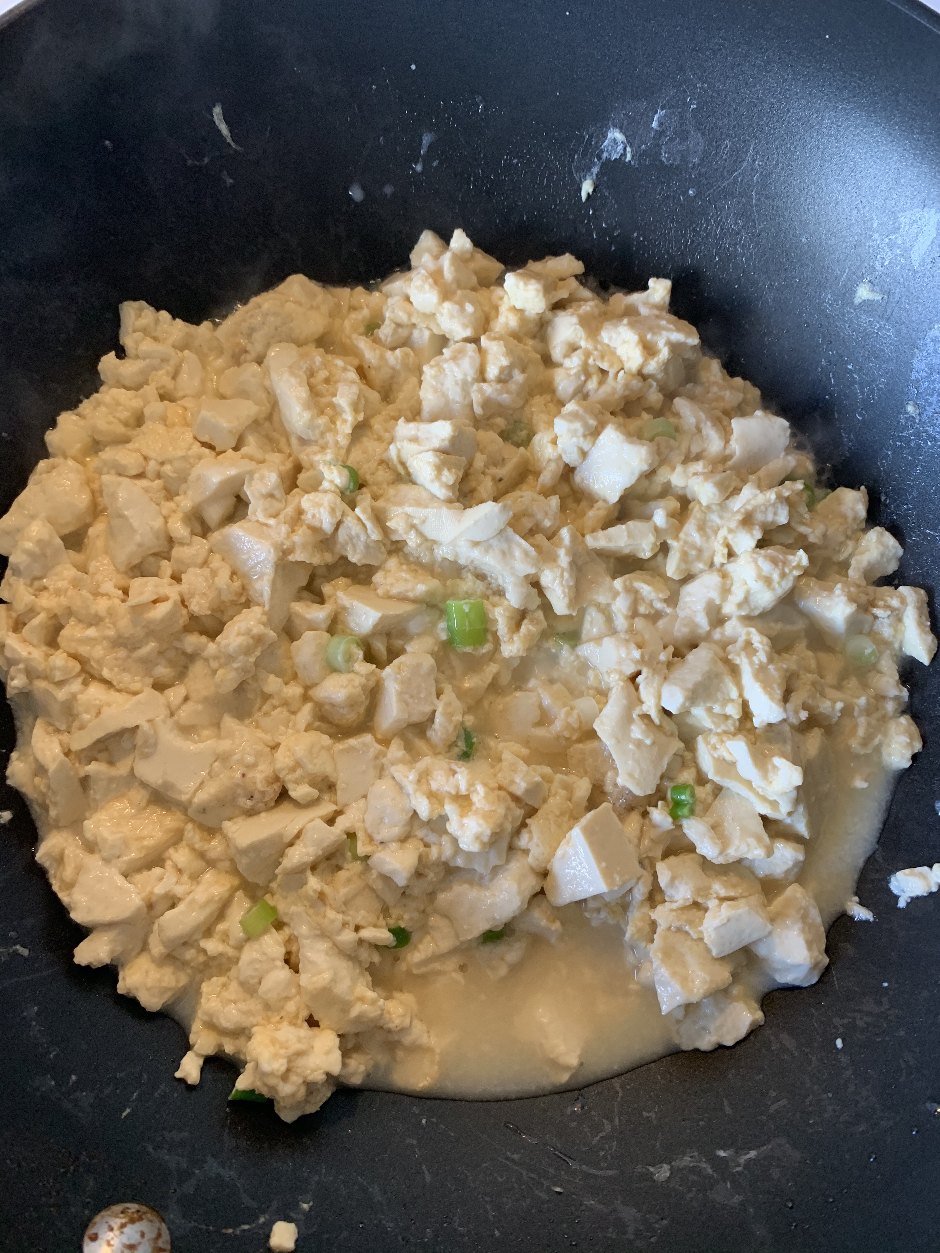 超级快手又蛋白质丰富的豆腐炒鸡蛋的做法 步骤9