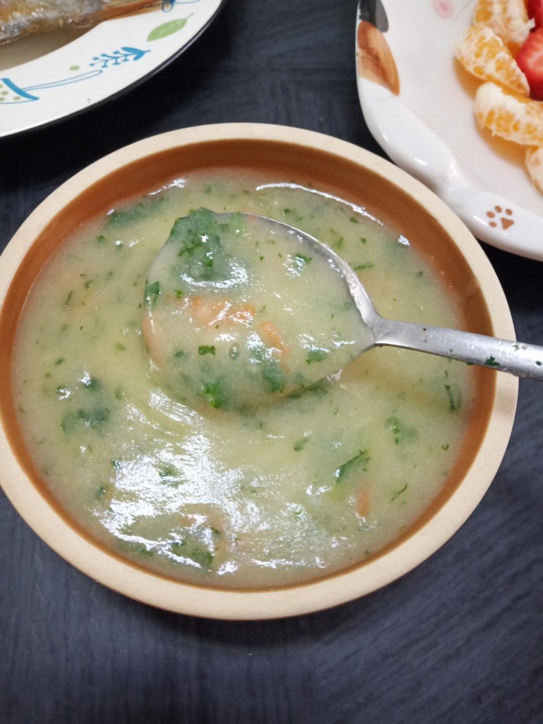 秋冬暖胃营养粥丨玉米面糊糊 · 圆满素食