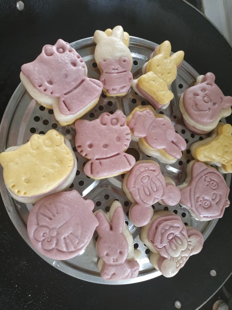 宝宝都喜欢的卡通馒头的做法