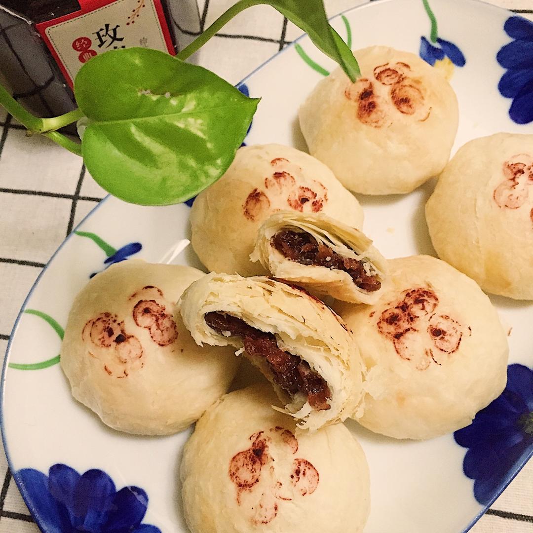 玫瑰鲜花饼【附玫瑰酱的做法】