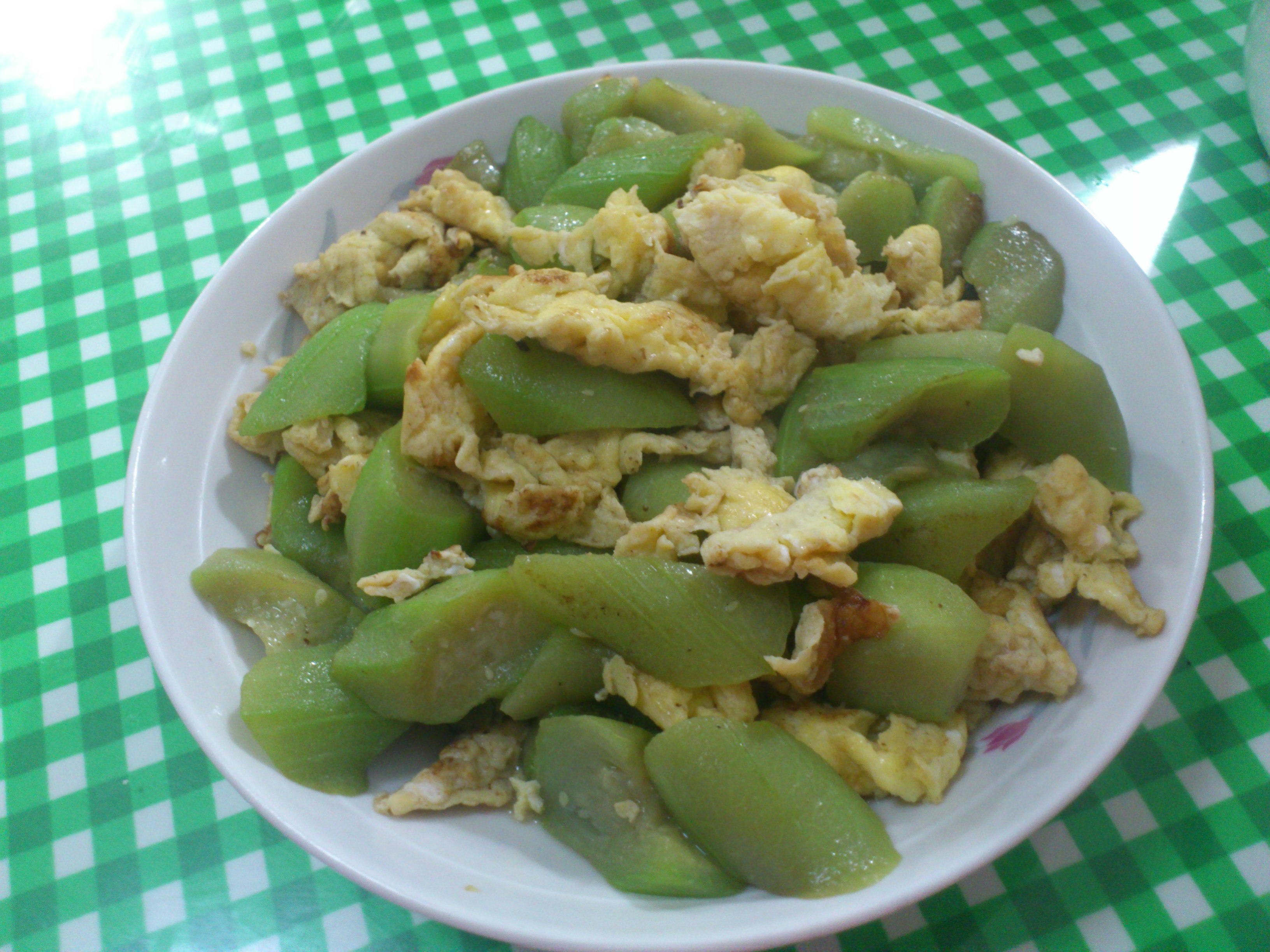 丝瓜炒蛋