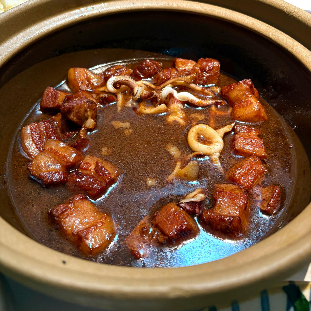 腐乳红烧肉烧鱿鱼