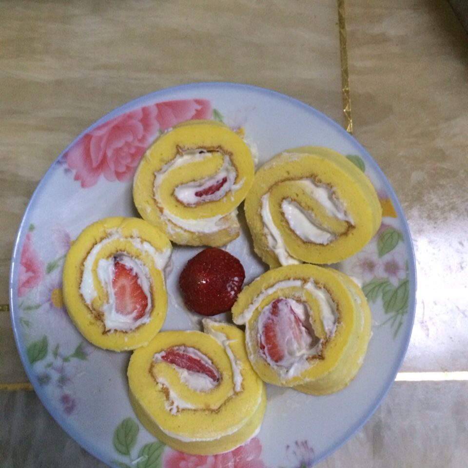 烫面戚风蛋糕卷，平凡，不平淡。