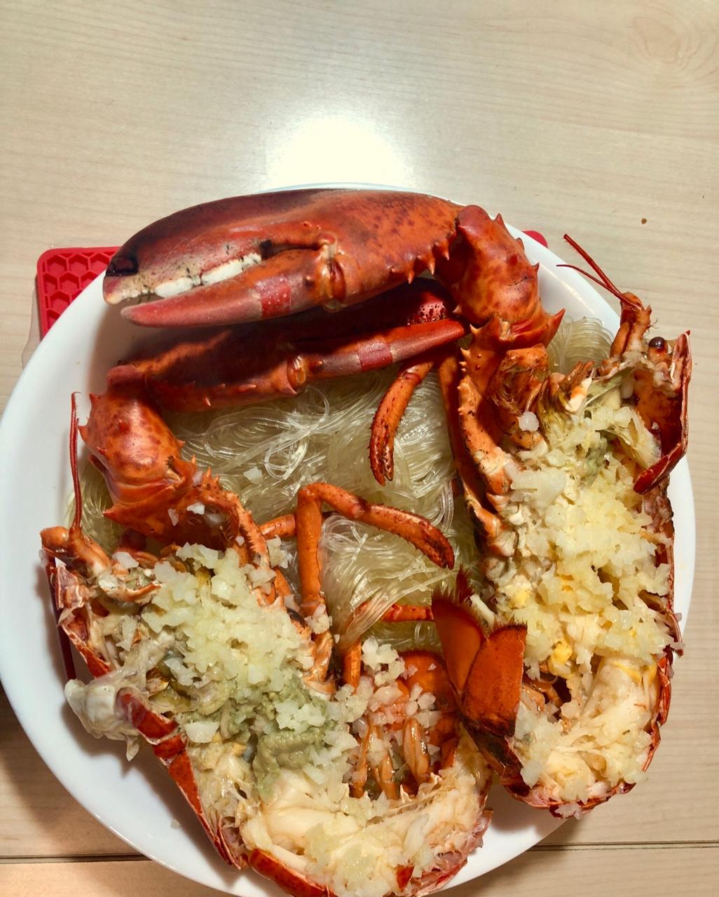 蒜蓉龙虾蒸粉丝