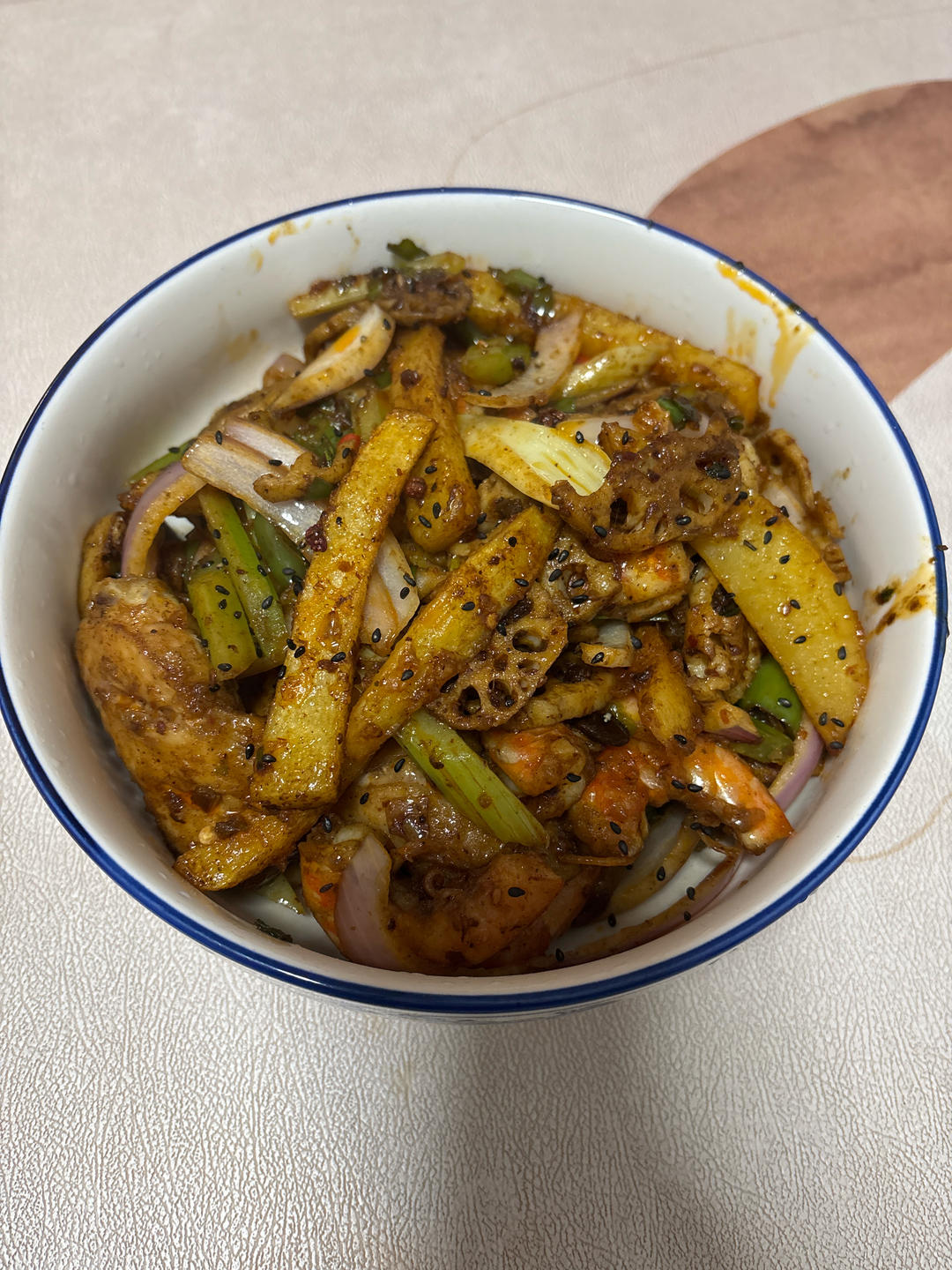 干锅鸡翅香辣虾🍤