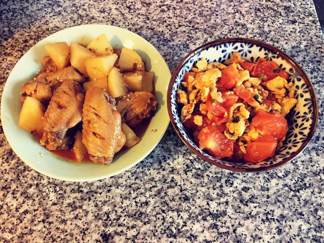 土豆炖鸡翅（快手零失败）