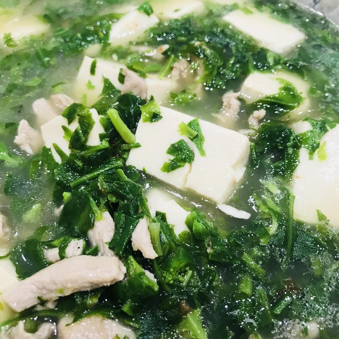 舌甘女圭女圭做的荠菜豆腐羹