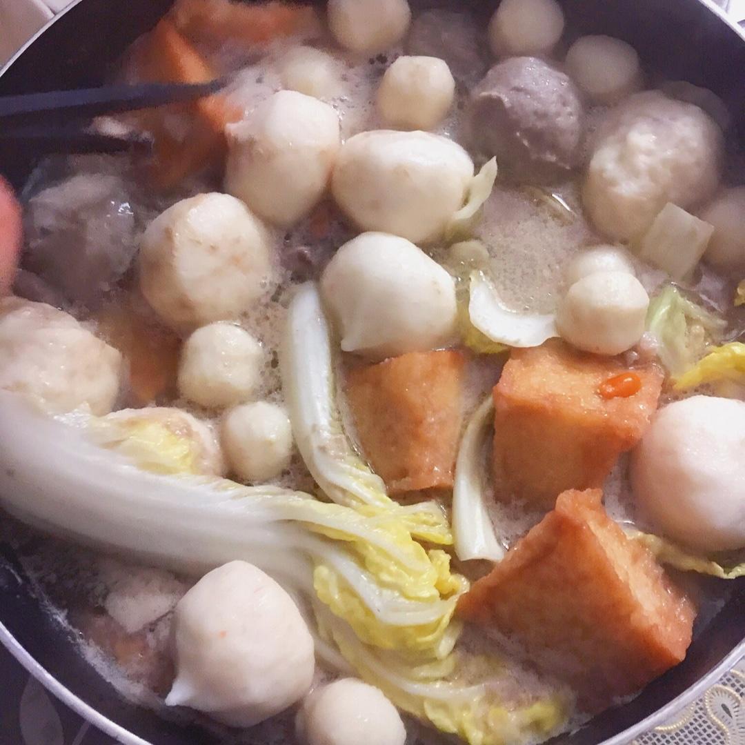 懒人火锅丸子汤