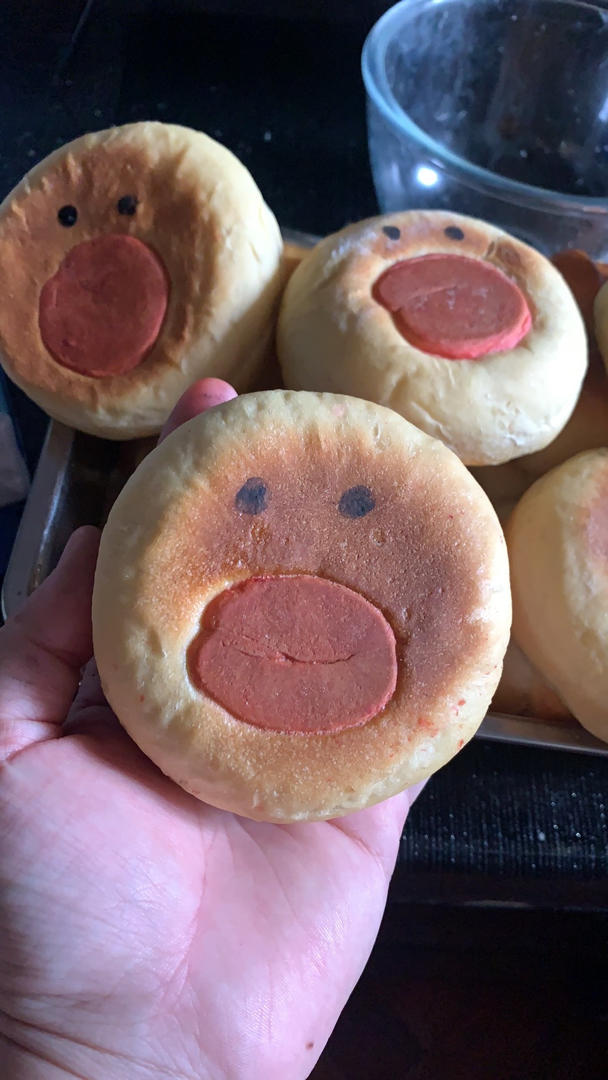 melody茵做的懒人版可爱小黄鸡面包