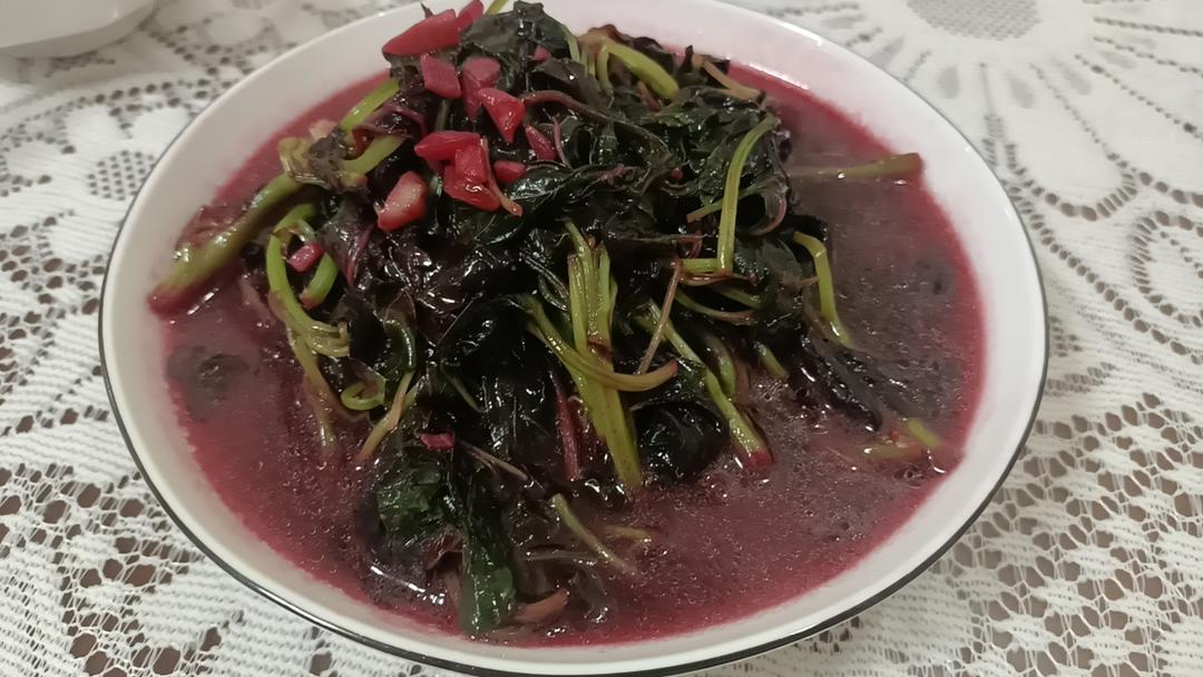 清炒红苋菜