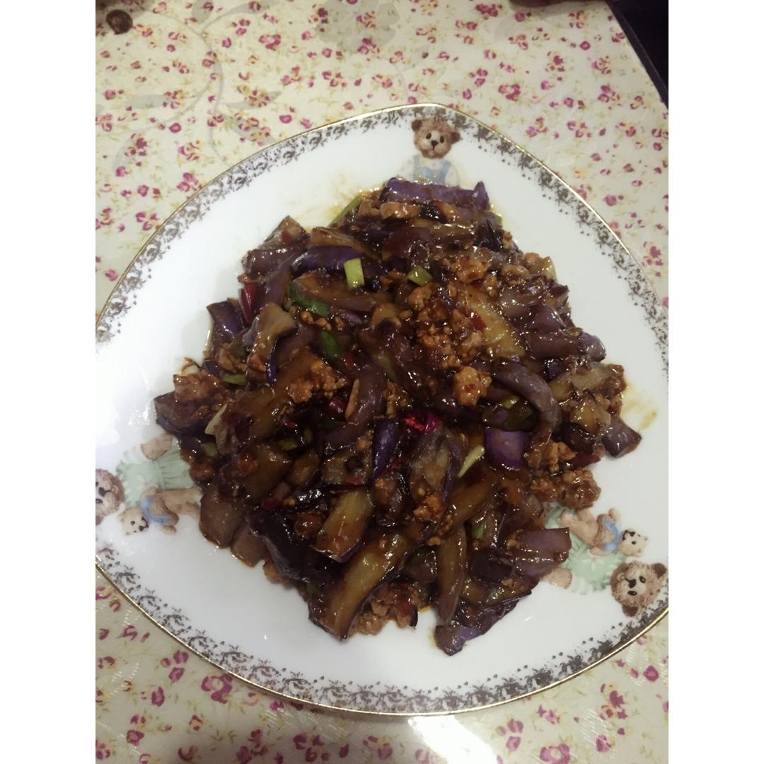 红烧肉沫茄子