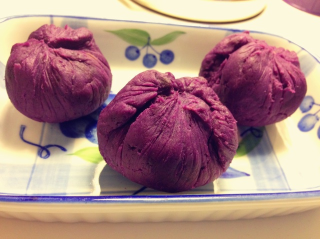 紫薯茶巾绞