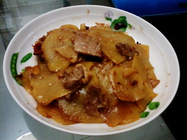 董太的私方菜--土豆片炒牛肉