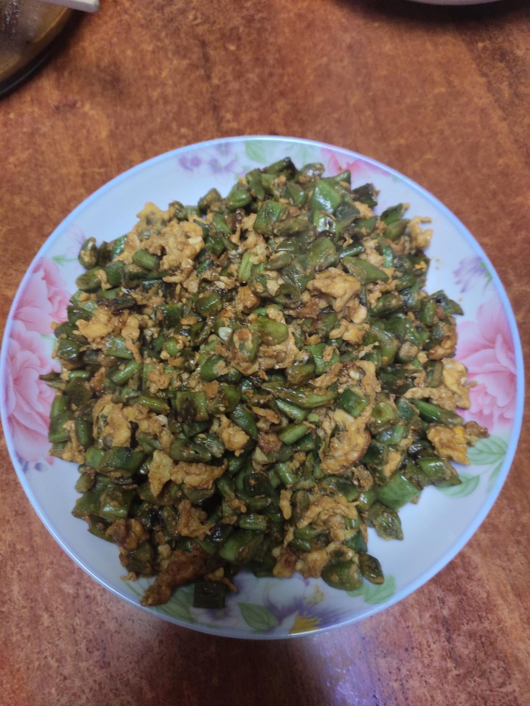 豆角炒蛋超级下饭菜，不好吃算我输