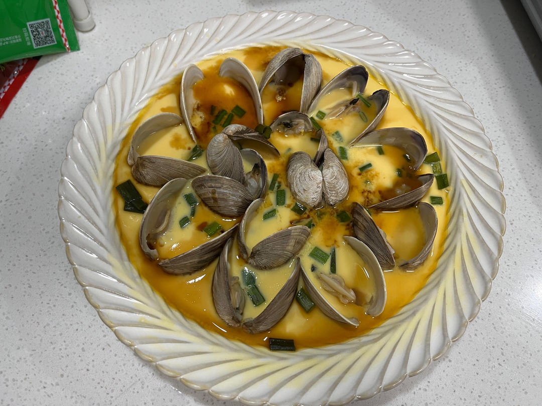 超滑嫩的蛤蜊炖蛋