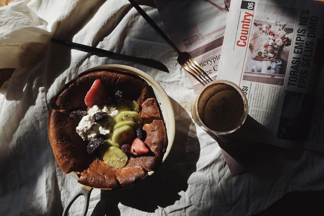香橙可可烤松饼Dutch Baby（椰油版）