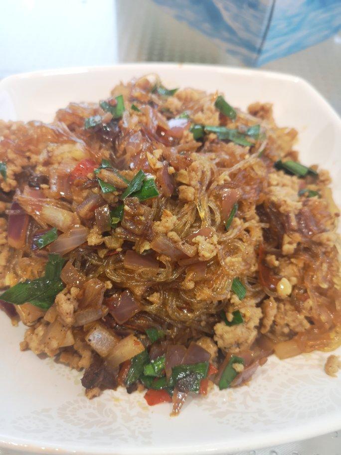 肉末炒粉丝