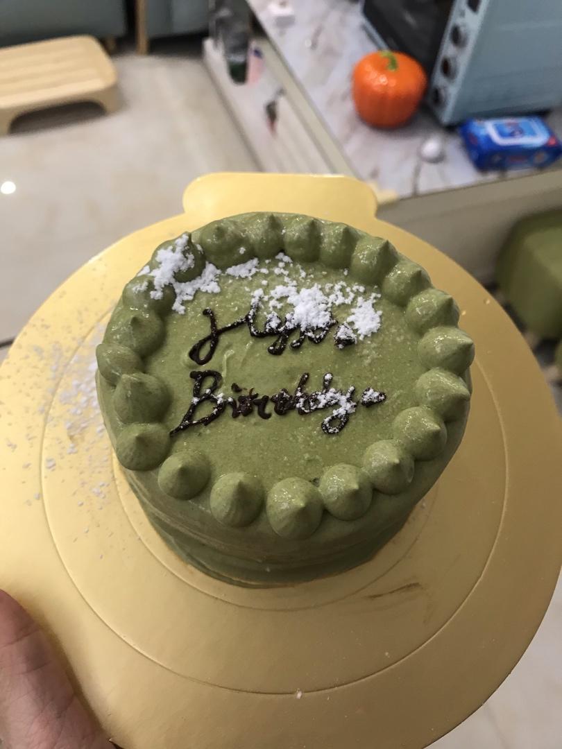 4寸抹茶戚风自用