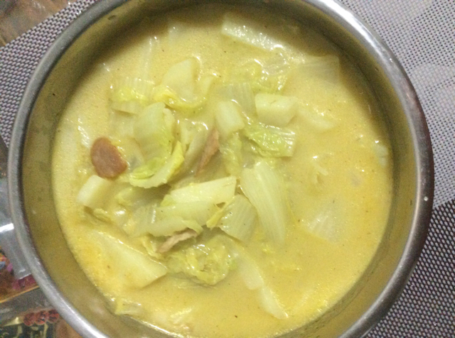 白菜炖土豆
