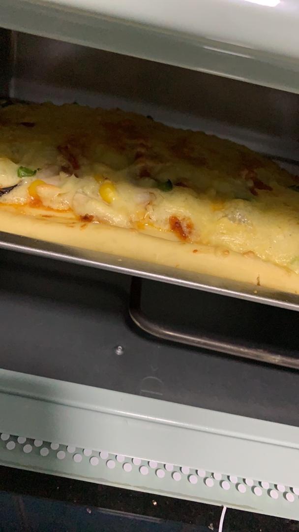 蔬菜香肠披萨（内含披萨饼皮，披萨酱做法）