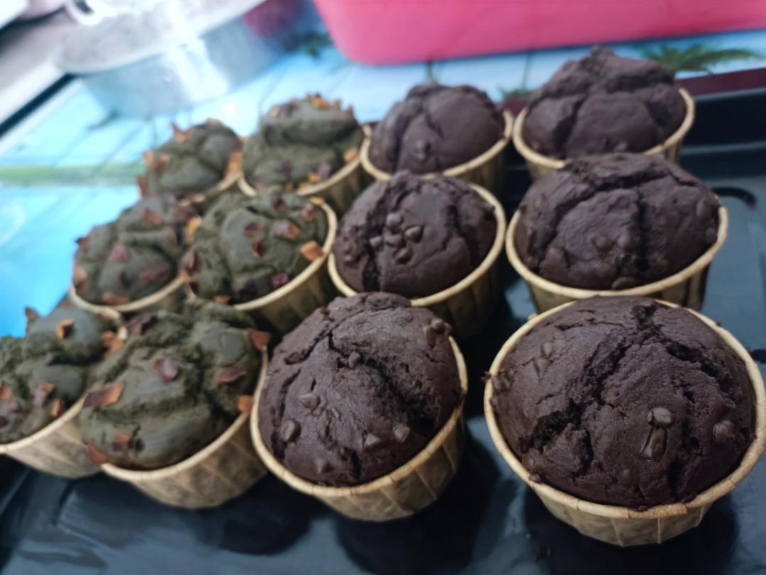 巨简单❗️超快速❗️巧克力玛芬蛋糕❗️好吃哭了