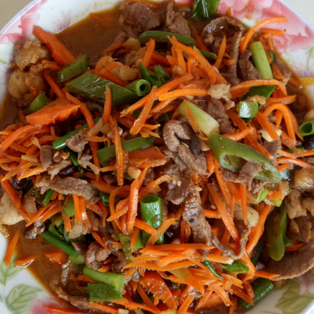 bohol做的胡萝卜炒羊肉