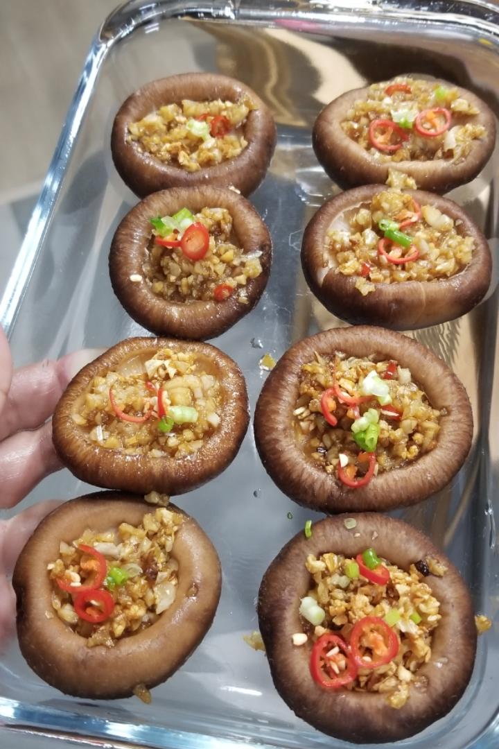 蒜蓉孜然烤香菇