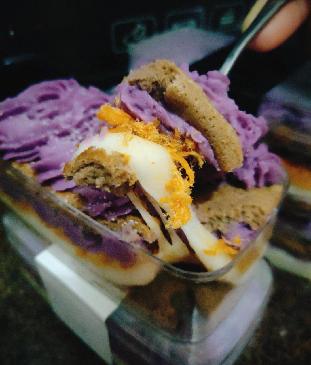 紫薯芋泥麻薯‼️可可盒子蛋糕‼️附万能芋泥配方