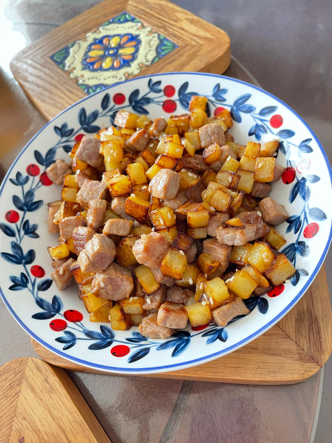 香辣孜然土豆牛肉粒，这么做巨巨巨好吃！！