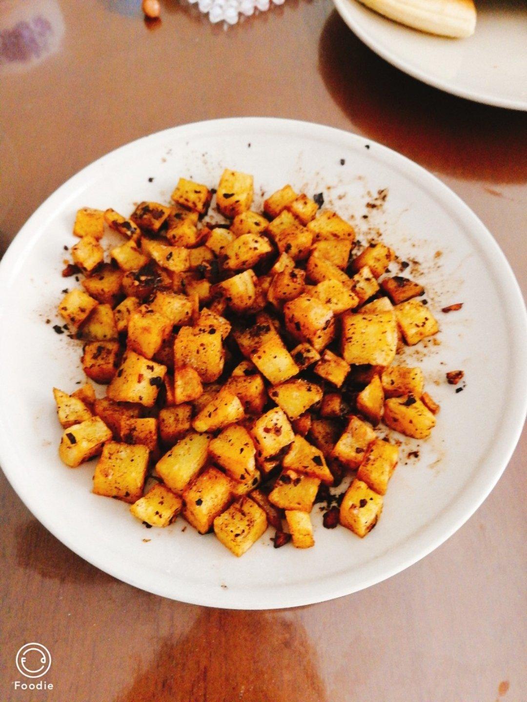 蒜香孜然土豆