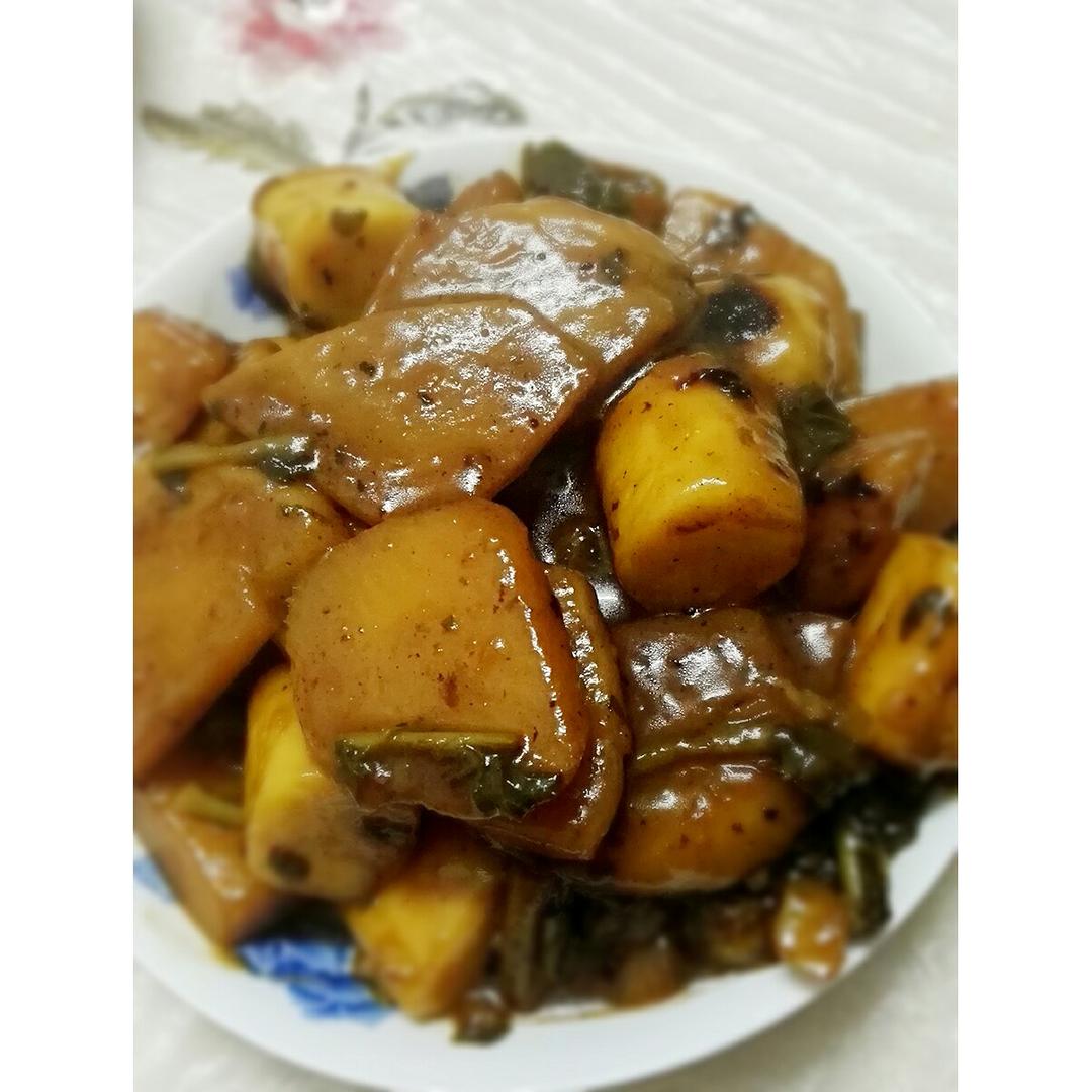 生如锦衣做的大头菜年糕