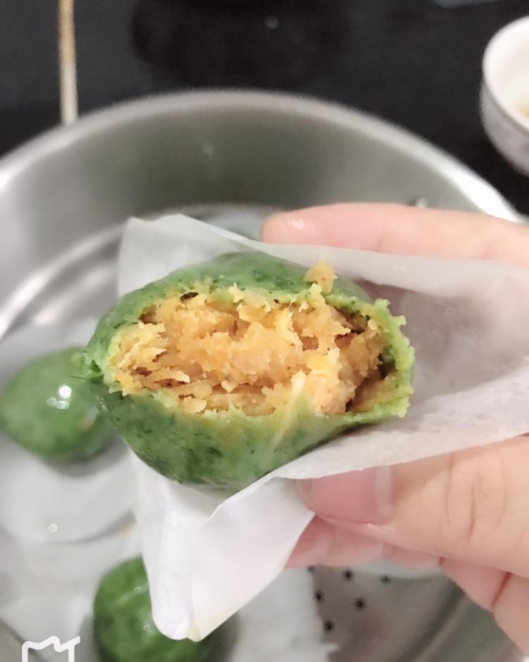 青团 | 咸蛋黄肉松馅