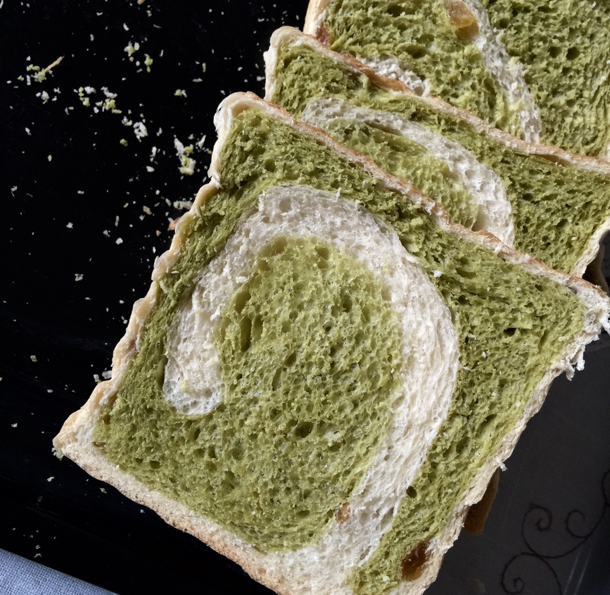 抹茶牛奶吐司