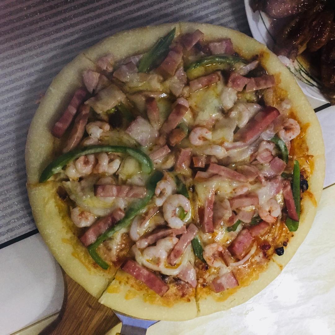 自制厚底披萨面饼