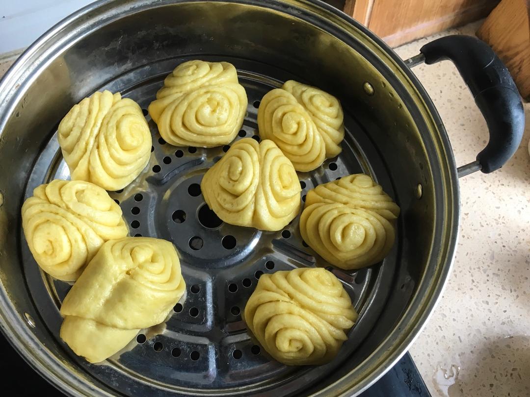 南瓜花卷馒头