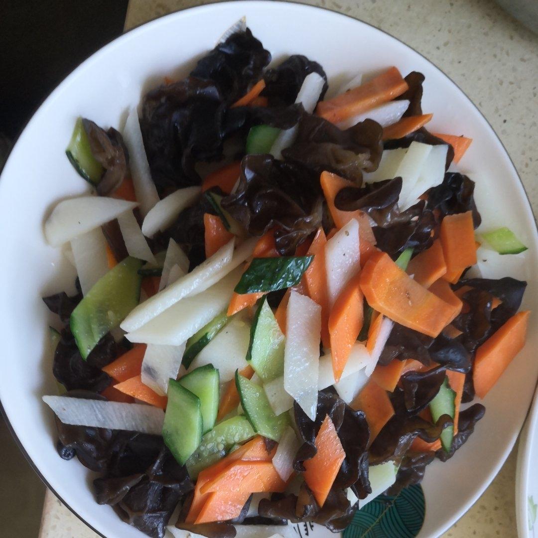 素菜冠军！营养美味的山药炒木耳