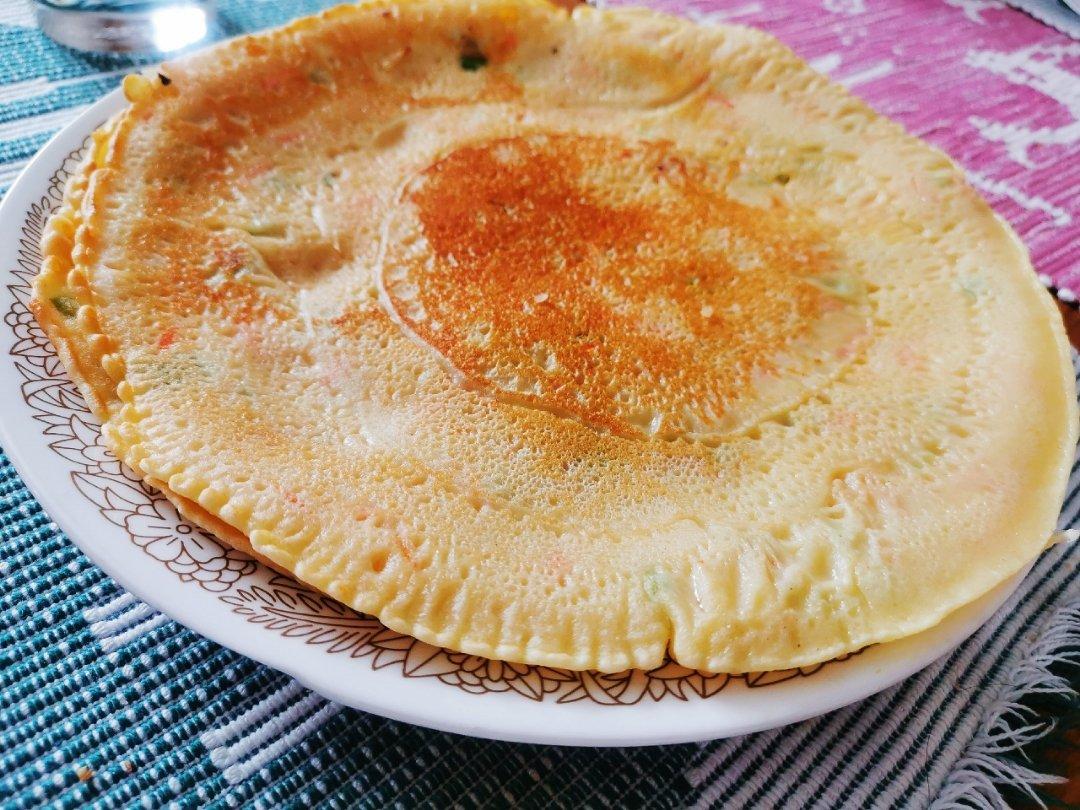 简单快手蔬菜鸡蛋煎饼