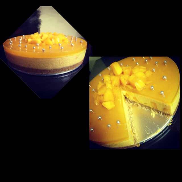 芒果冻芝士蛋糕