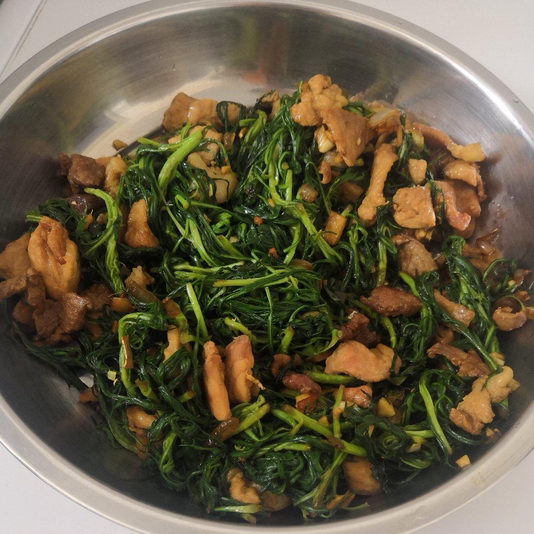 肉炒柳蒿芽