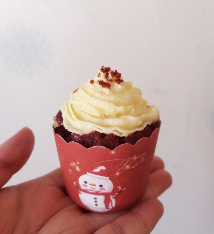 传统红丝绒杯子蛋糕（极软无泡打粉）Red velvet cupcake