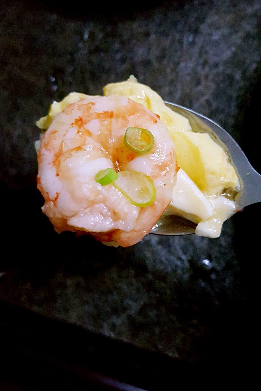 虾仁豆腐蒸水蛋