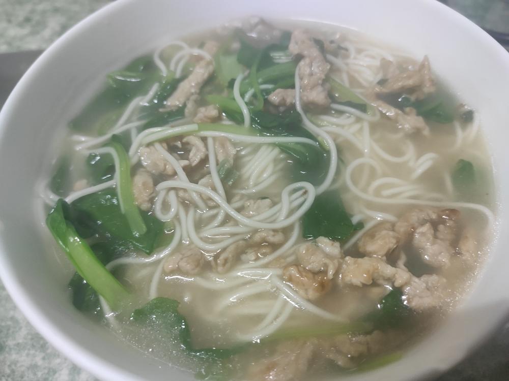 青菜肉丝面