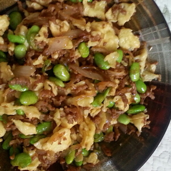 毛豆肉丝