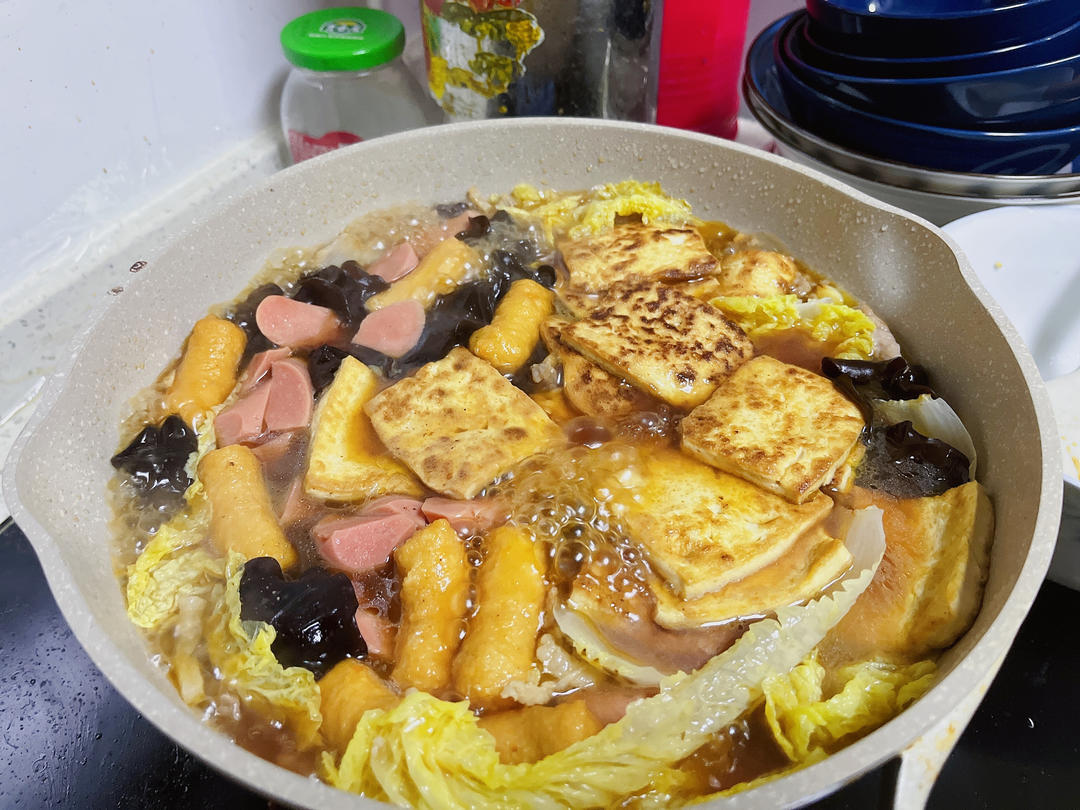 白菜豆腐煲